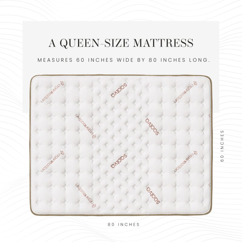 queen size mattress dimensions infographic
