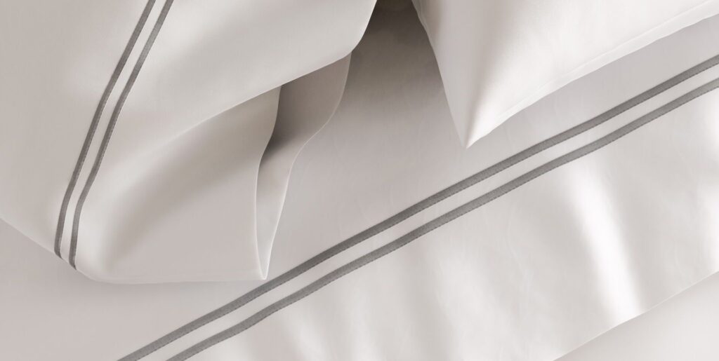 saatva embroidered sateen sheet set