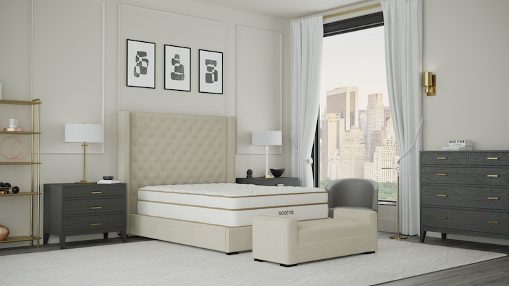 Saatva Lena Cushioned Bench