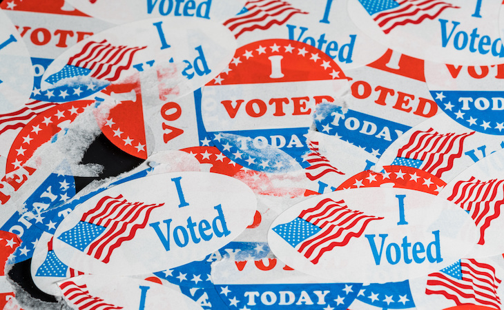 i voted buttons during election season