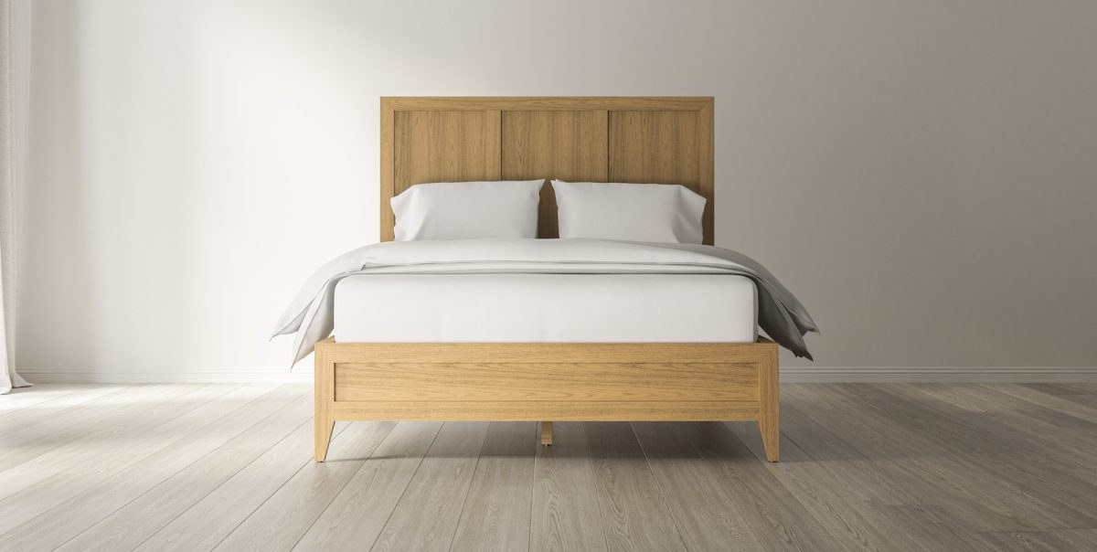 saatva cologne wood bed frame
