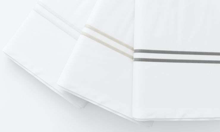 Saatva Embroidered Sateen Sheet Set
