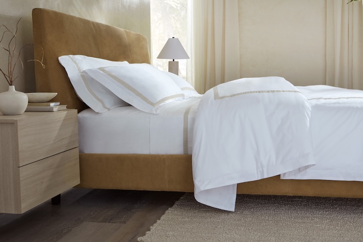 saatva banded percale sheets