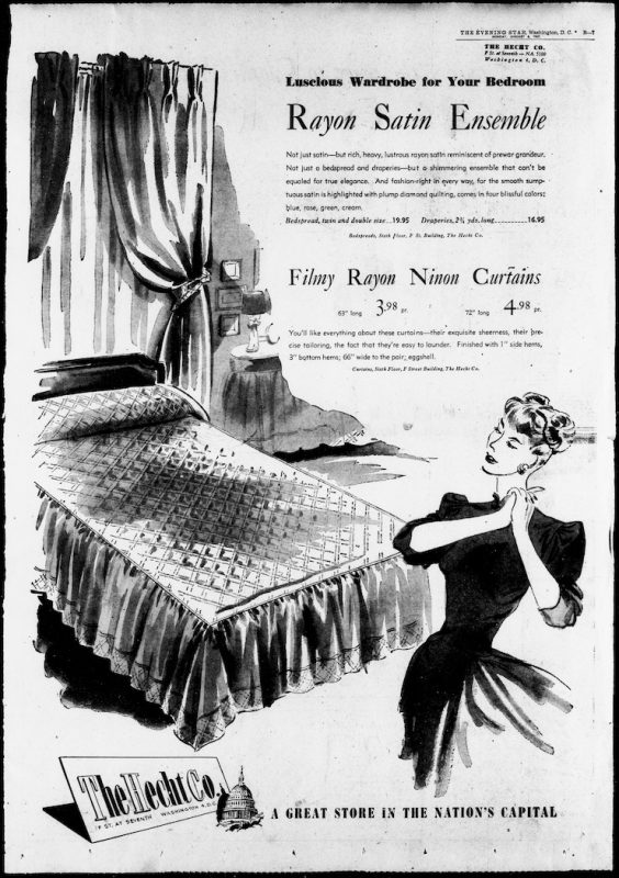 vintage bedspread ad
