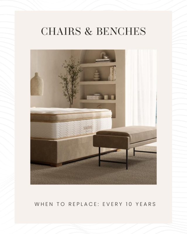 when to replace chairs and benches