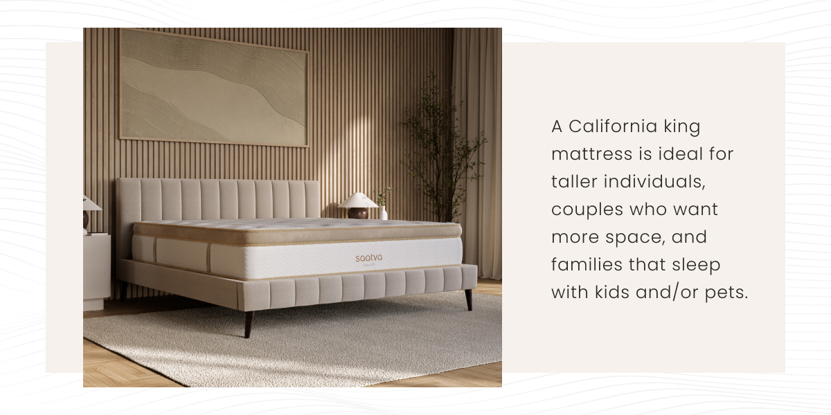 california king-size bed dimensions infographic