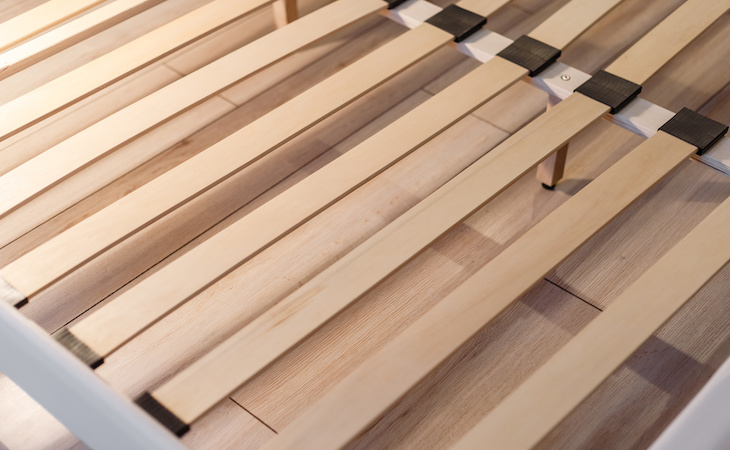 Wooden slats for base of mattress