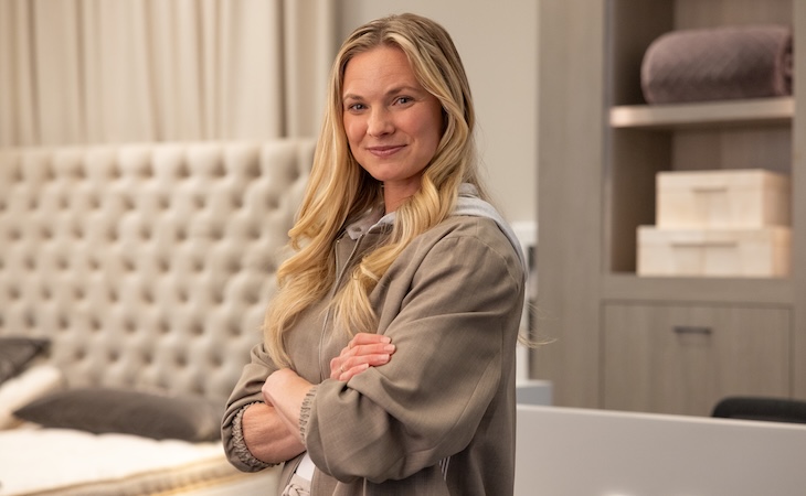 jessie diggins at saatva viewing room los angeles