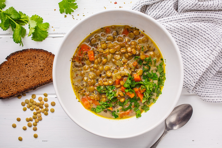 carrot and lentil soup