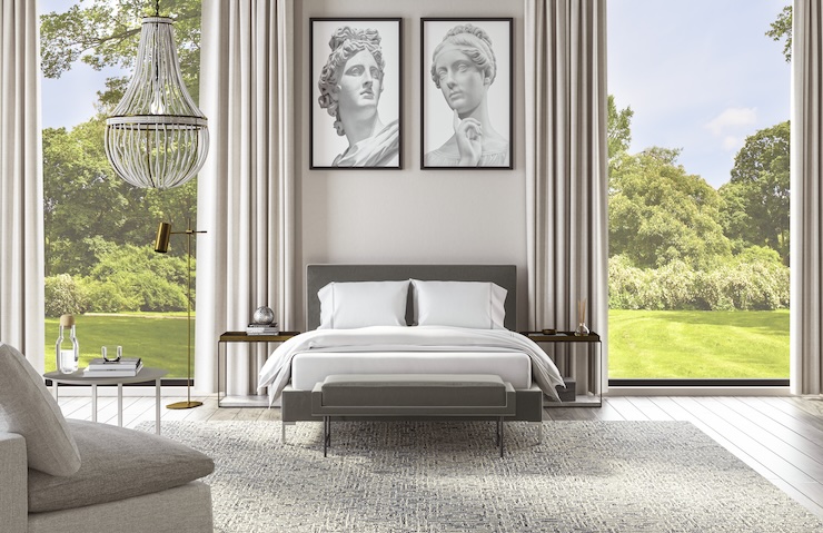 Saatva Arno Cushioned Bench